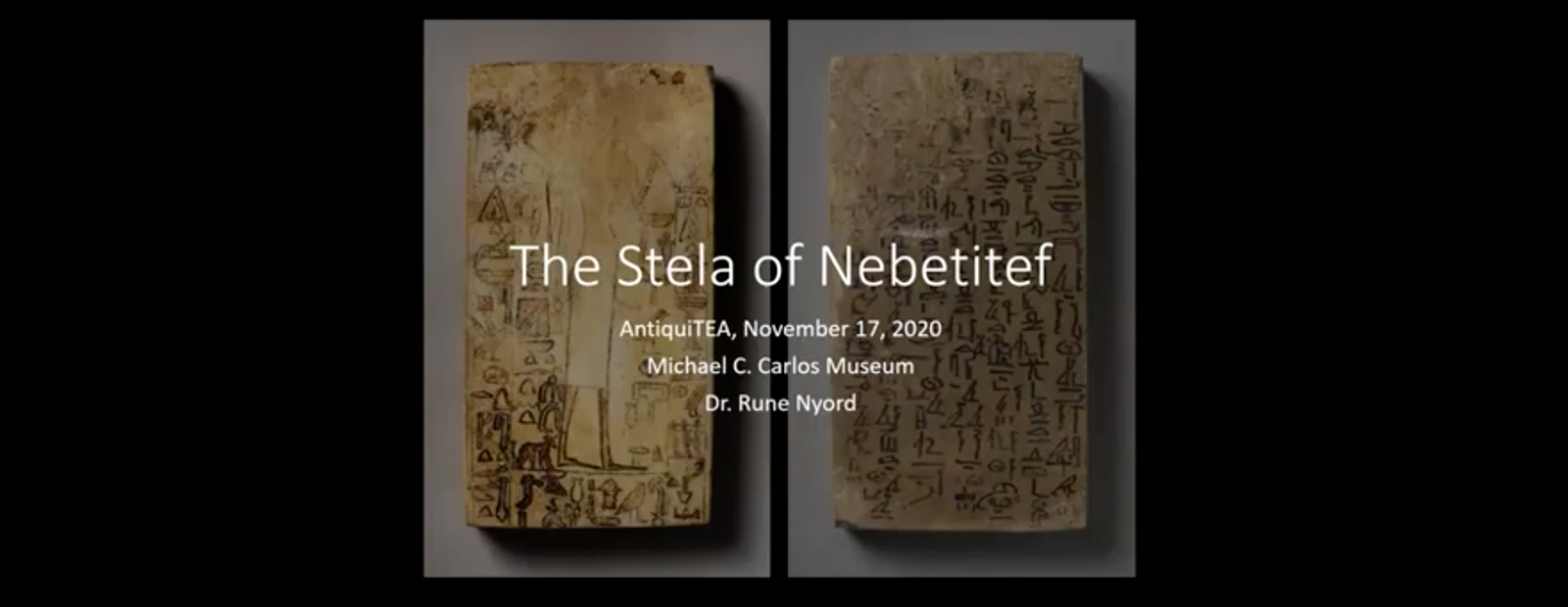 Two sides of the Stela of Nebetitef