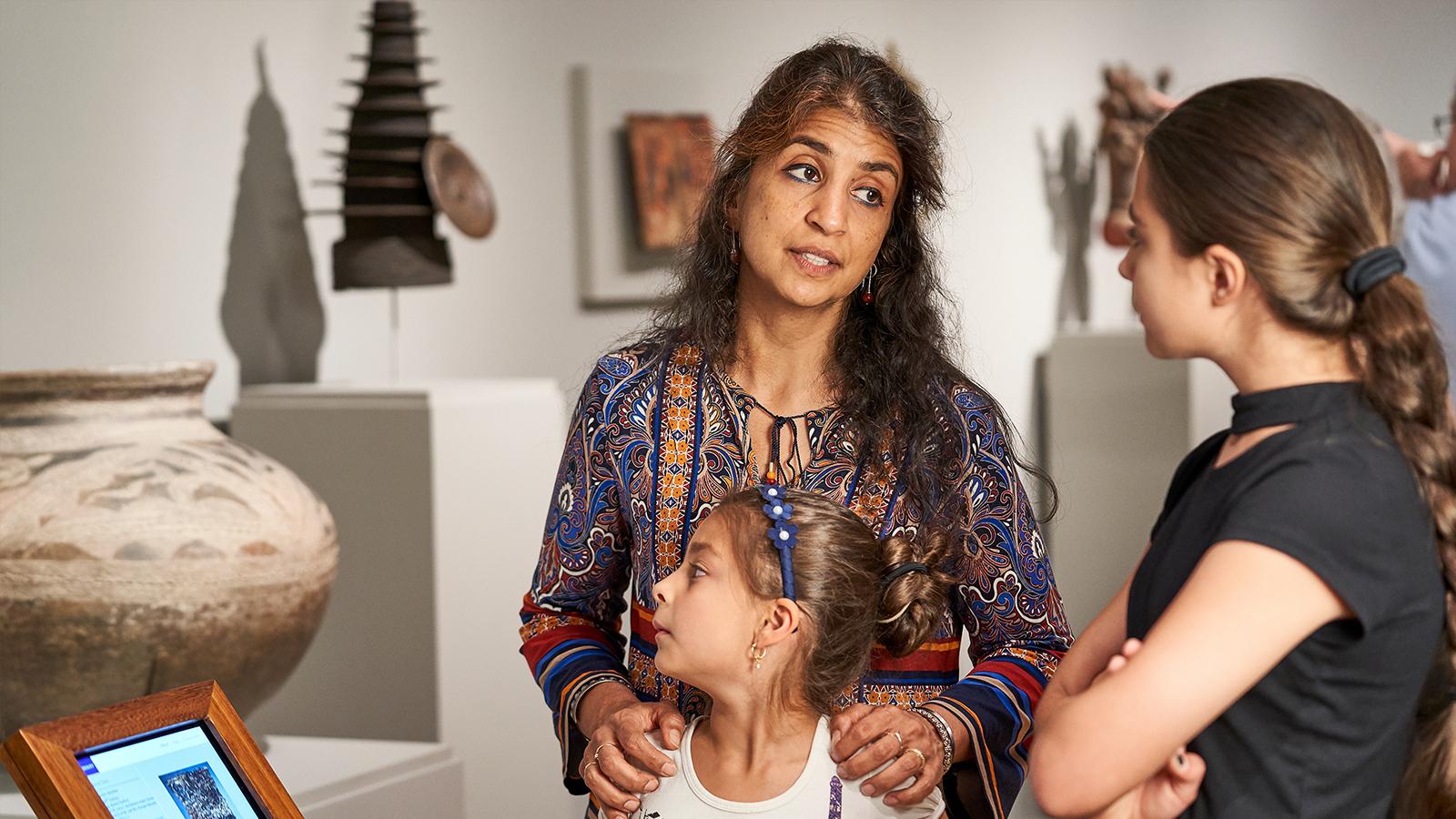 Family in African gallery