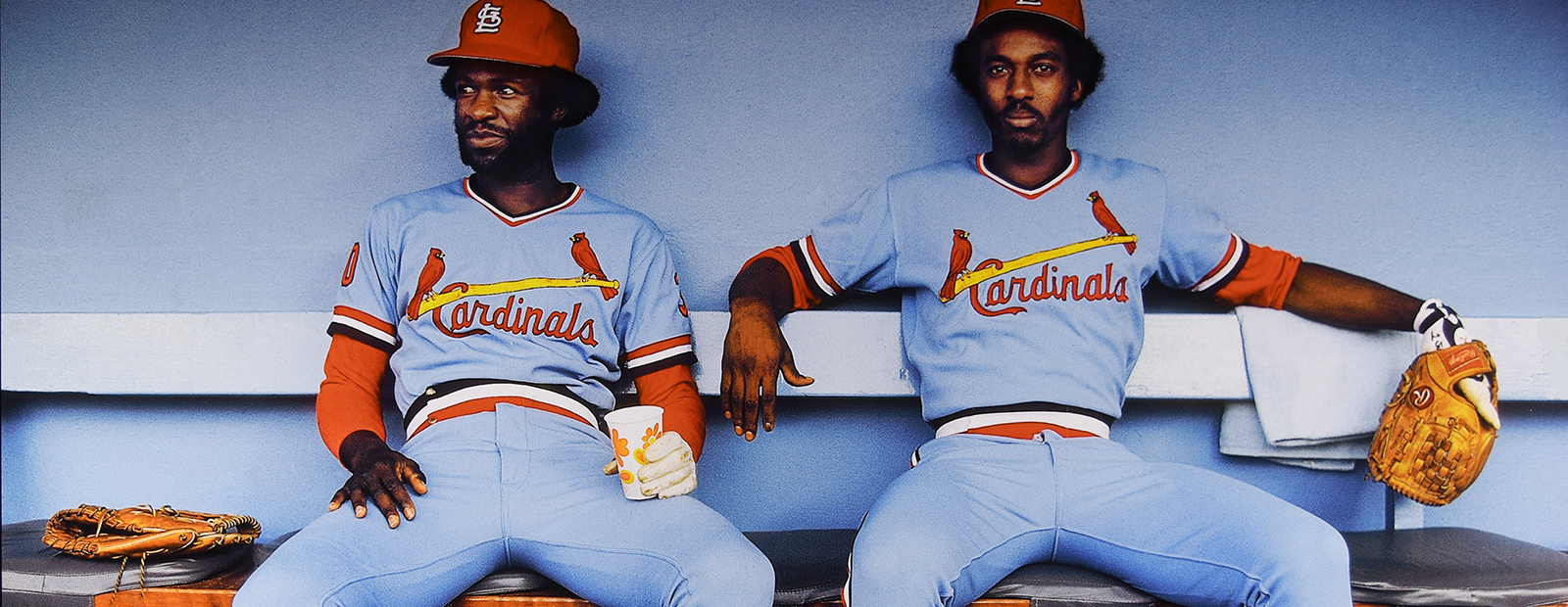 Tony Scott and Garry Templeton, Dodger Stadium, Los Angeles, CA, 1979
