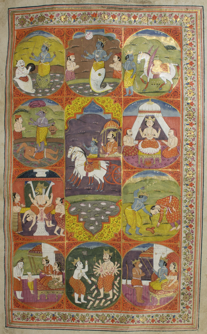 Folio Of The Avatars Of Vishnu 
