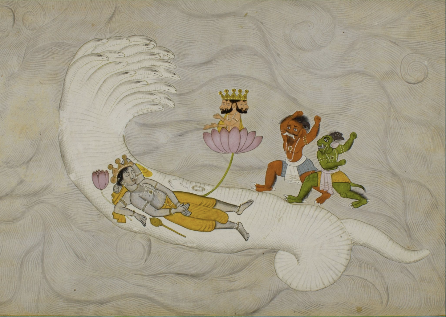 Vishnu Rests on the Cosmic Ocean 