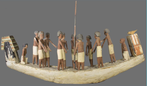 A wooden Egyptian boat from the Middle Kingdom