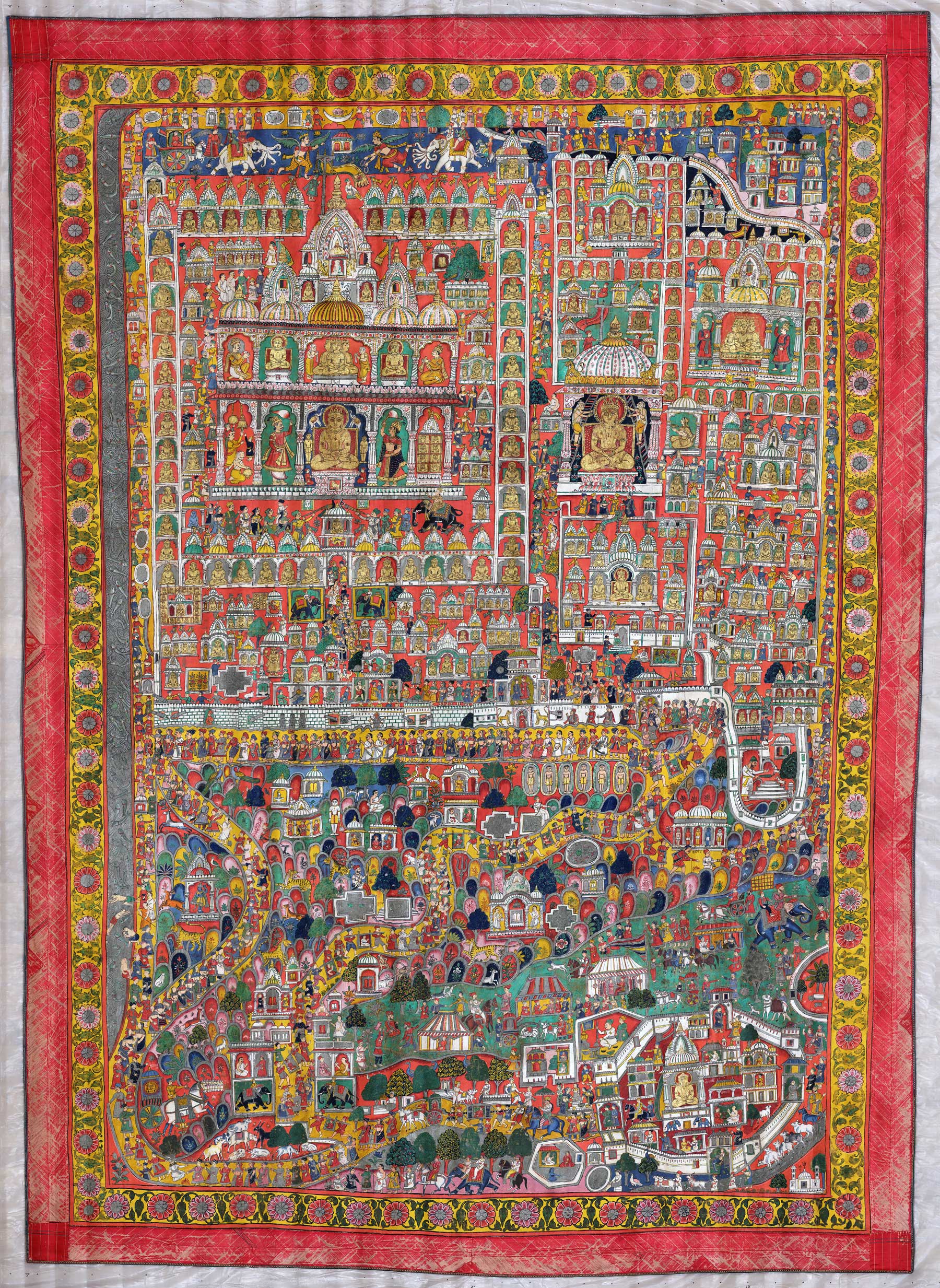 Photo of large Jain Map from the collection