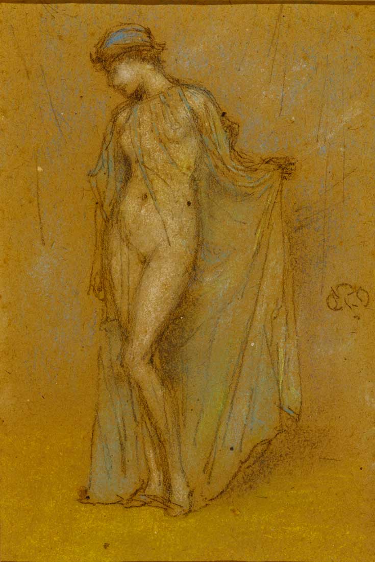 James Abbott McNeill Whistler, Blue Girl, c. 1894, Pastel and graphite on paper 10 7/8 x 7 1/4 in. (27.6 x 18.4 cm) Terra Foundation for American Art, Daniel J. Terra Collection. 1999.146a © Terra Foundation for American Art, Chicago.