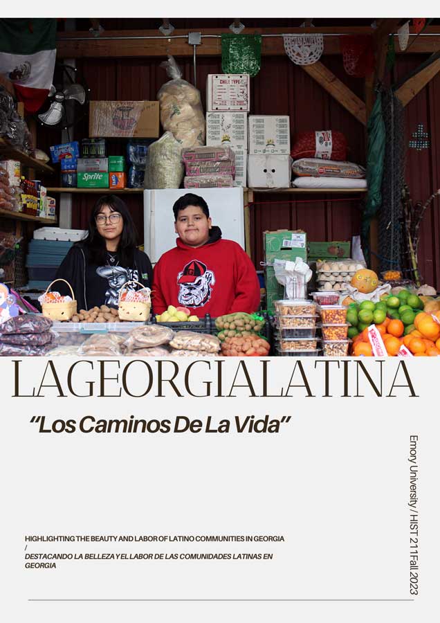 LAGEORGIALATINA Magazine cover created by Yvette Flores Orlenas and Lupita Rosas Verdines