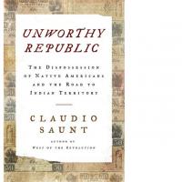 Claudio Saunt and book cover