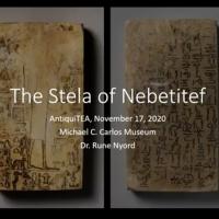 Two sides of the Stela of Nebetitef