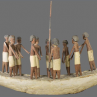 Egyptian wooden boat from AntiquiTEA