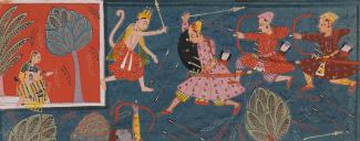 Hanuman fights for Sita